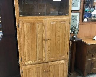 $225 - Oak Computer Hutch 