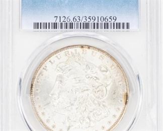 Coin 1881-CC Morgan Silver Dollar PCGS MS63
