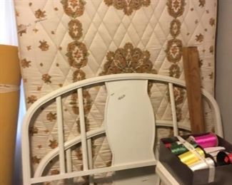 Metal full bed with mattress & box springs
