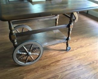 Sunroom - vintage tea cart