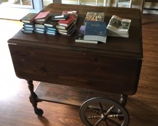 Sunroom - vintage tea cart