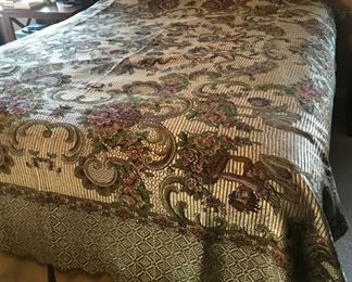 $105.00 - Take 60% off - Italian Baroque Tapestry Coverlet - 78 X 48