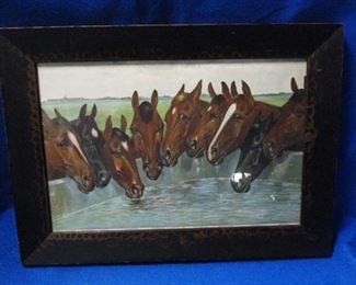 Late 1800's Thoroughbred Racing horse print.