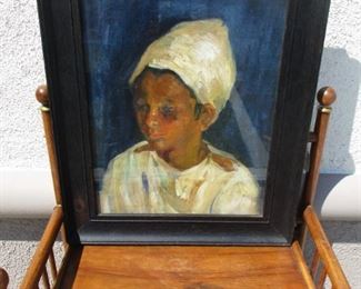 Early 1900's Painting of an India Boy