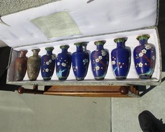 Procession of Cloisonne Vases