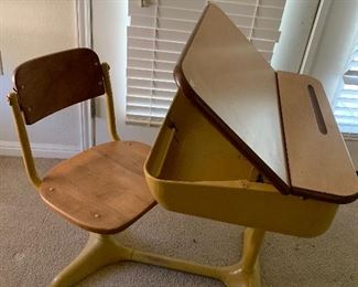 $250 - WOW! MID CENTURY MODERN SCHOOL DESK ~ ( TWO AVAILABLE )