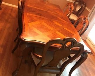 Banquet Dining Table / 2 leaves / 8 chairs $ 480.00