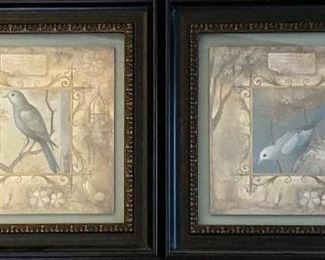 Pair of framed bird prints (13”x 13” each) $15 pair
Shipping = $8