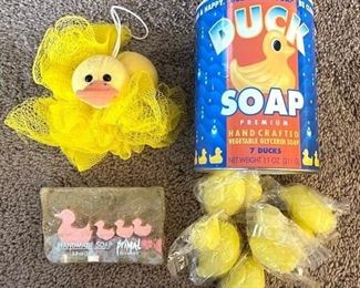 Lot of decorative rubber ducky bath items (must be sold as lot) $6
Shipping = $4