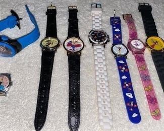 8 piece lot of kid’s/character watches (must be sold as lot) $ 10
Shipping = $3