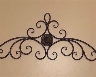 Metal wall art 29” wide, 9” tall $12