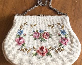 Vintage hand made needle point bag $10
Shipping = $3