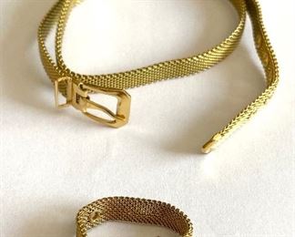 Belt style choker/wrap bracelet and ring set $8
Shipping = $1.50