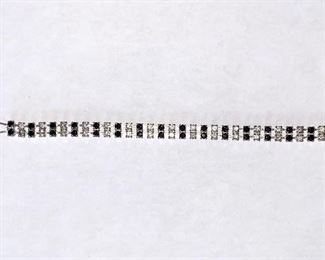 Vintage double strand clear and black rhinestone bracelet $6
Shipping = $1.50