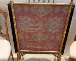 Antique Fire Screen 