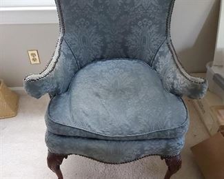 Antique French Wing Back Chair 
