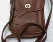 BROWN LEATHER COACH HANDBAG