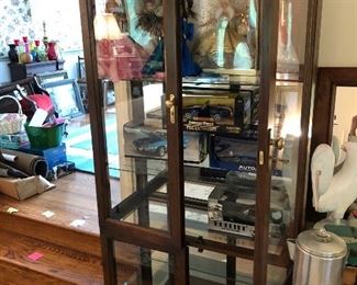 Cabinet and collectibles
