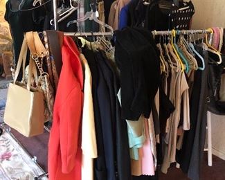 Racks of clothes