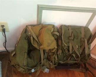 Vintage army backpacks - Vietnam era 