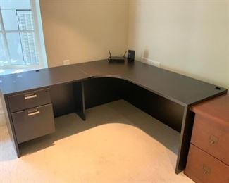 Black Corner Desk