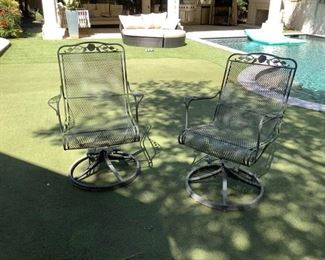 Black Wrought Iron Chairs