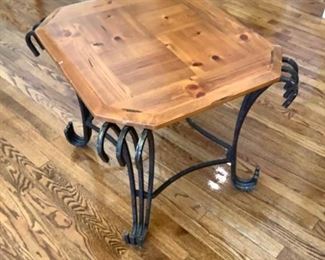 Iron and Wood Table
