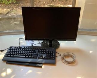 Monitor and Keyboard