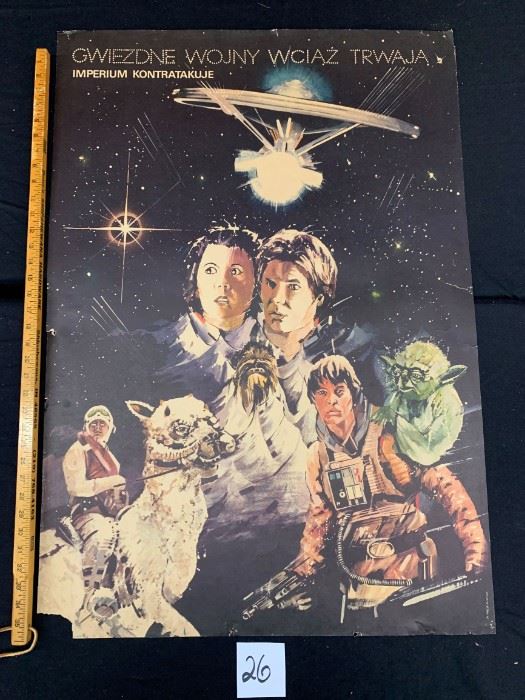 original Star Wars Empire Strikes Back POLISH movie poster