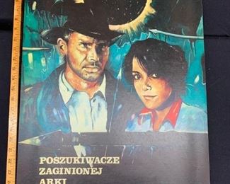 original HARRISON FORD Raiders of the Lost Ark Polish Movie Poster