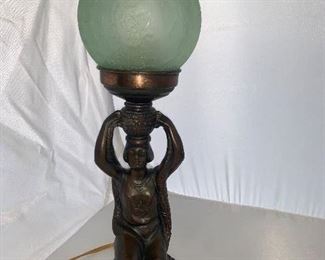 Antique Art Deco lamp.
15” tall
$125.00
