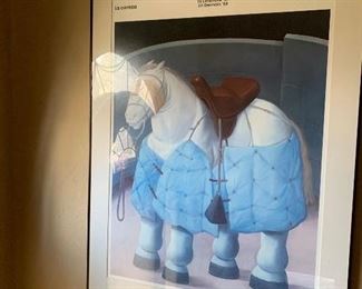 Botero framed art prints
32” x 44.5” 
$45.00 each