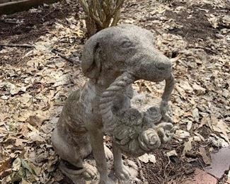 Cement dog garden statue 
$40.00