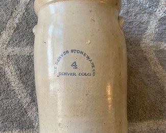 Antique The Denver Stoneware Co. butter churn - no lid
15” tall x 9” wide
$50.00