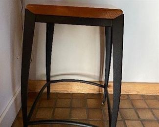Modern stool - Iron and wood