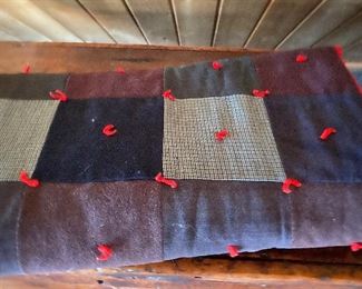 Antique wool quilt