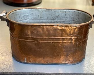 Copper wash tub