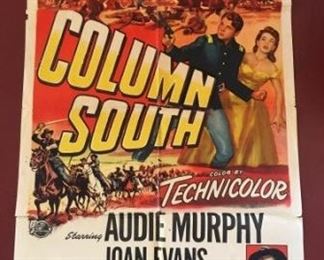 Authentic, Original Movie Poster Column South