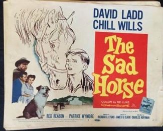 Authentic Lobby Cards, Originals, SAD HORSE  (sh11)