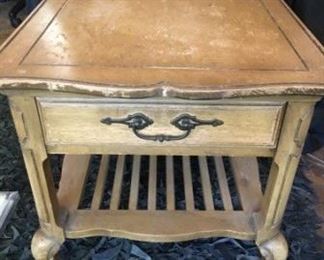 Estate Furniture, Antique End Tables, Dining Table, and More.