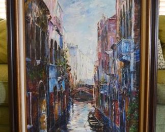 Large Original Oil on Canvas Painting $48