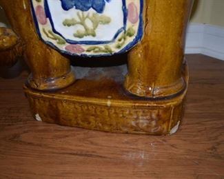 Some chips on the bottom of the base