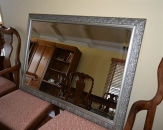 Large Silver Tone Mirror $35 dimensions 29”x41”