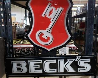 Vintage Becks Neon Sign New transformer Was $150 Now $135