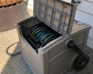 Hose bin with hose.
$45.