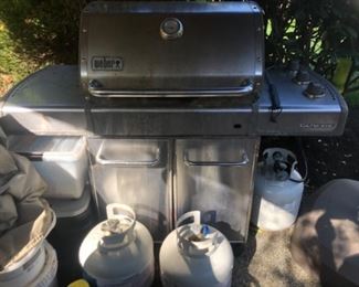 Weber Genesis propane BBQ with 1 propane tank (not 2!)  55” long
$75. 