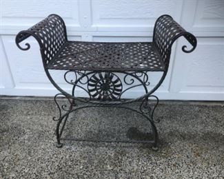  metal bench $28.00