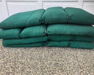 Set of four outdoor patio chair cushions. $40.00