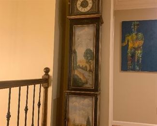 Hand-painted Granfather Clock - $475