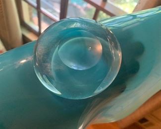 Jennifer Holmes, Handblown glass, signed, $125